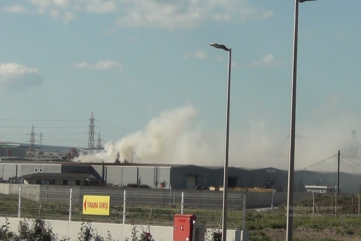Kütahya'daki kağıt fabrikasında yangın
