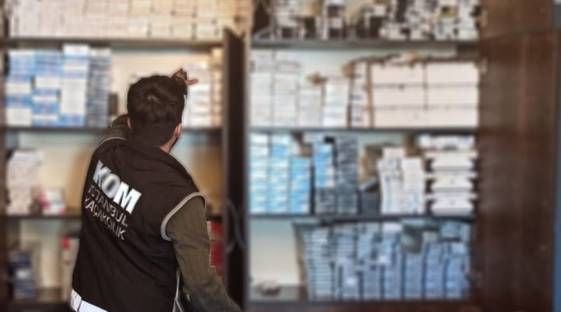 Maltepe’de gizli bölme yaptırılan evde 3 milyon TL’lik kaçak sigara ve alkol ele geçirildi