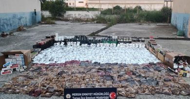 Mersin'de 435 kilogram gümrük kaçağı nargile tütünü ele geçirildi