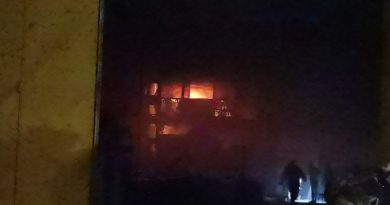 Metal doğrama işyerinde yangın