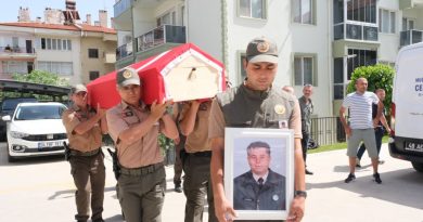 Muğla'da şehit olan orman muhafaza memuru için tören düzenlendi