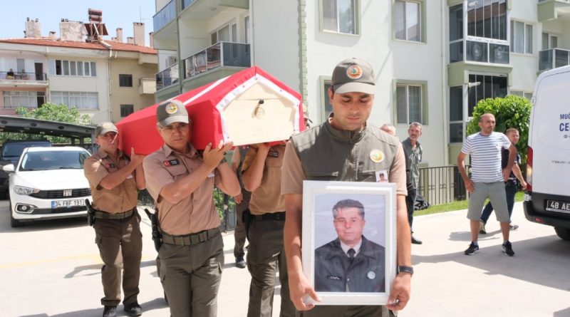 Muğla'da şehit olan orman muhafaza memuru için tören düzenlendi