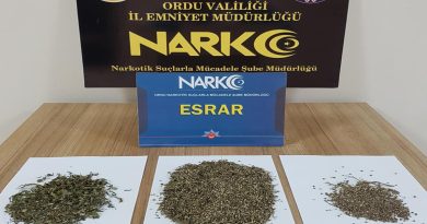 Ordu'da uyuşturucu operasyonunda 12 şüpheli gözaltına alındı