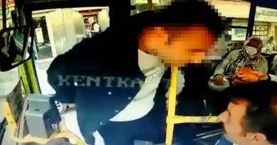 Otobüs şoförüne yolcuların gözü önünde dehşeti yaşattı!