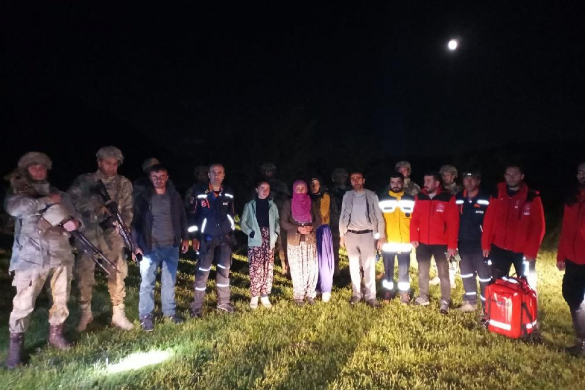 Pancar toplarken mahsur kalan 6 kişi kurtarıldı