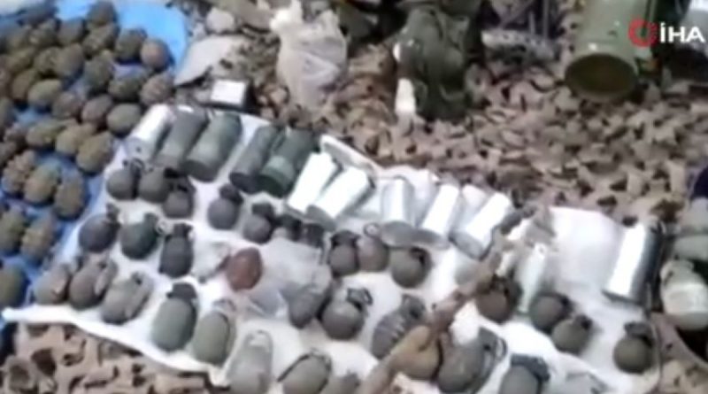 Pençe Kilit Operasyon bölgesinde 120 metre uzunluğunda mühimmat dolu mağara bulundu