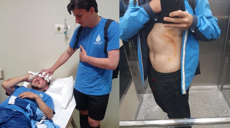 Pendik’te amatör maçta saha boks ringine döndü 4 futbolcu yaralandı