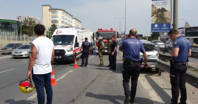 Pendik'te makas atan sürücü demir bariyerlere girdi: 2 yaralı