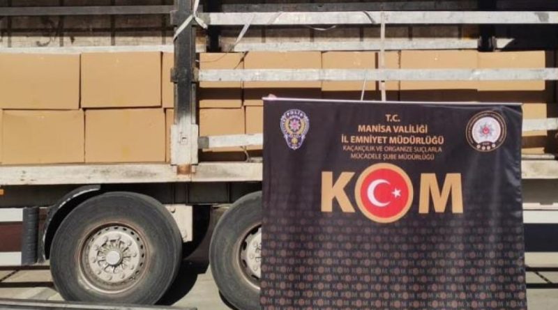Piyasa değeri 1 milyon 800 bin TL olan kaçak sigara ele geçirildi