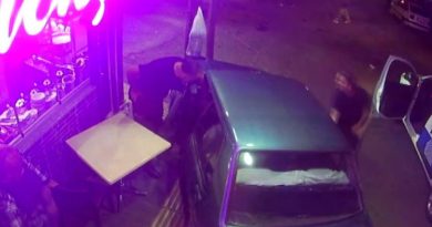 Polis ekiplerinden kaçan sürücü direğe çarparak durdu