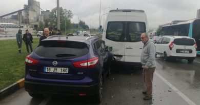 Samsun'da kırmızı ışıkta zincirleme kaza: 3 yaralı