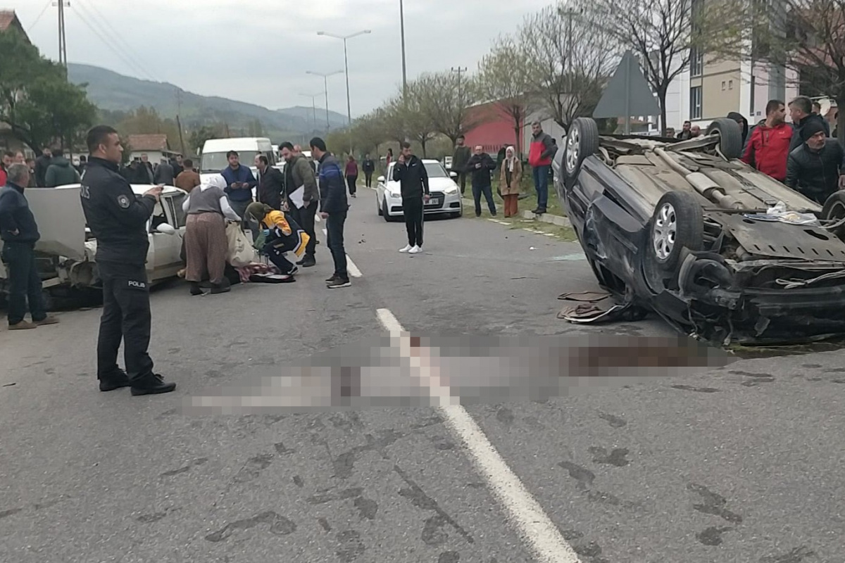 Samsun'da trafik kazası: 1 ölü, 4 yaralı