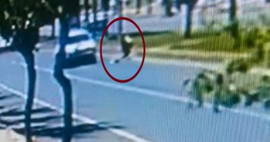 Şanlıurfa’da otomobilin kadına çarpma anı kamerada