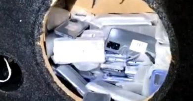 Şanlıurfa’da ses sistemi içerisinde 267 adet cep telefonu ele geçirildi