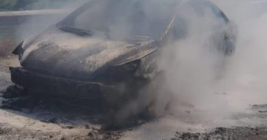 Seyir halindeki otomobil alev alev yandı !