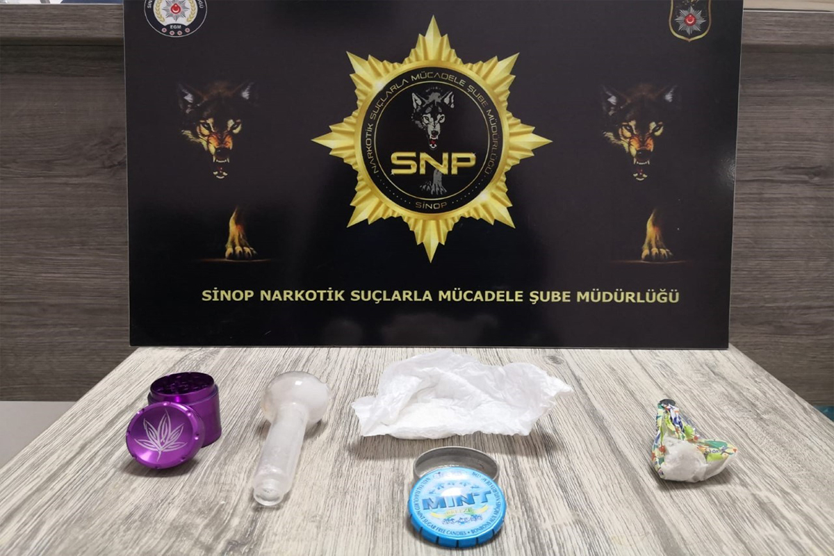 Sinop’ta metamfetamin ele geçirildi