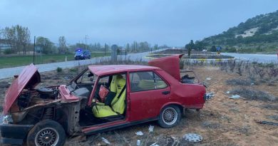 Takla atan araçta baba öldü, oğlu ağır yaralandı