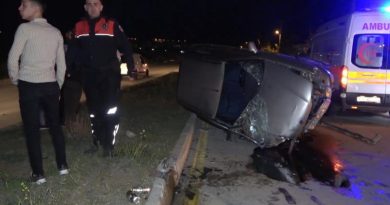 Takla atan otomobil sürücüsü alkollü ve ehliyetsiz çıktı: Binlerce lira ceza yedi