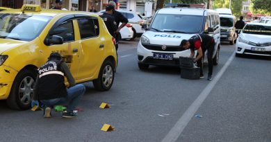 Taksi sahibinin oğlu, şoförü kafasından vurdu