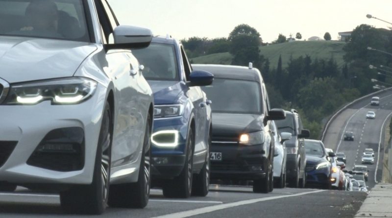 Tekirdağ-İstanbul yolunda dönüş yoğunluğu