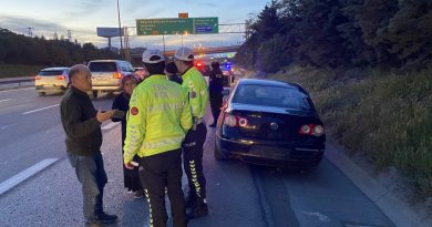 TEM’de 4 araç birbirine girdi: 1 yaralı