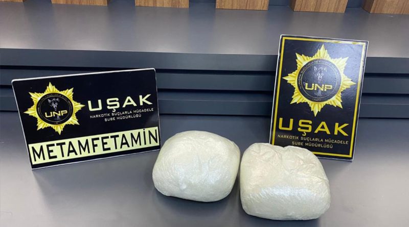 Uşak’ta 4 milyon TL’lik uyuşturucu ele geçirildi