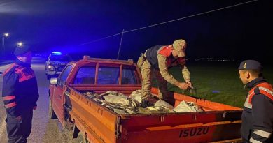 Van’da kaçak avlanan 1 ton inci kefali ele geçirildi