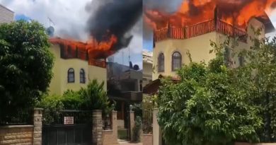 Villa alev alev yandı