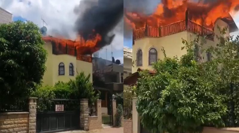 Villa alev alev yandı