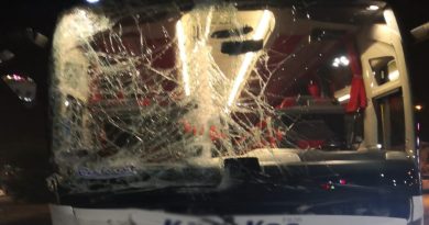 Yolcular dehşeti yaşadı, o anları otobüsün içinde kaydettiler