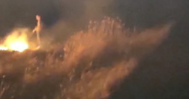 Anız yakan şahıs kameraya yakalandı