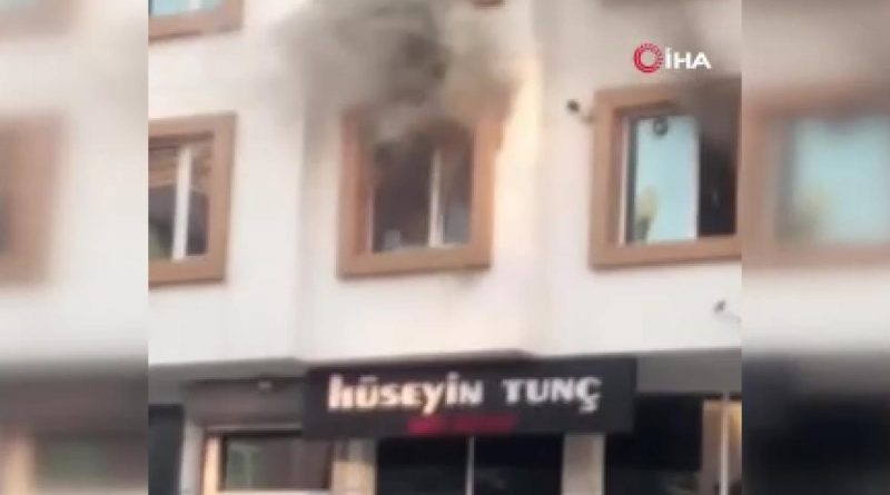 Ankara’da dairede çıkan yangın paniğe sebep oldu