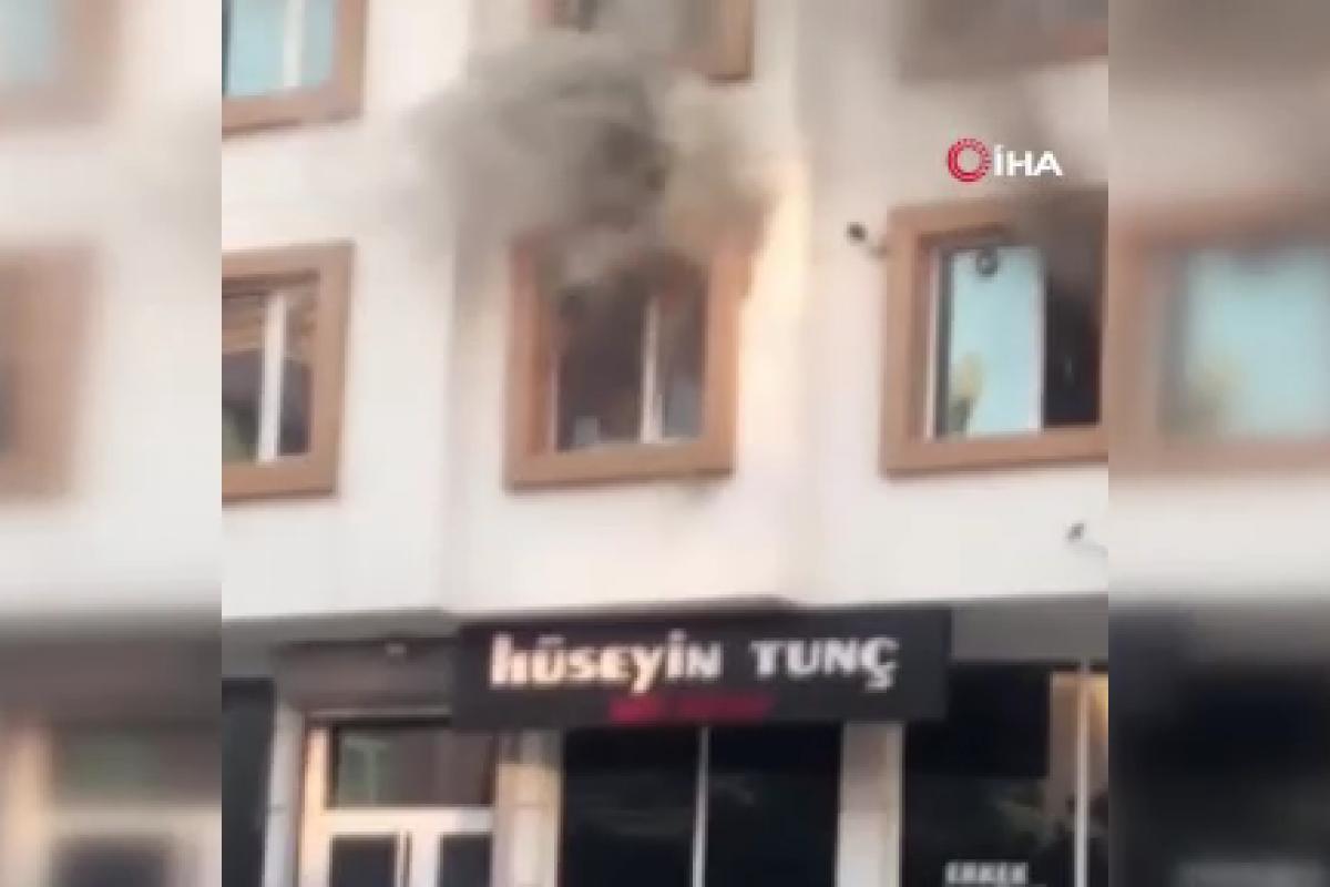 Ankara’da dairede çıkan yangın paniğe sebep oldu