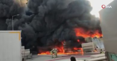 Ankara’da yapı malzemesi deposunda çıkan yangın paniğe neden oldu