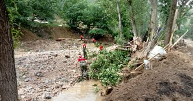 Ankara’da yaşanan sel felaketinde kaybolan bir kişiyi arama çalışmaları sürüyor
