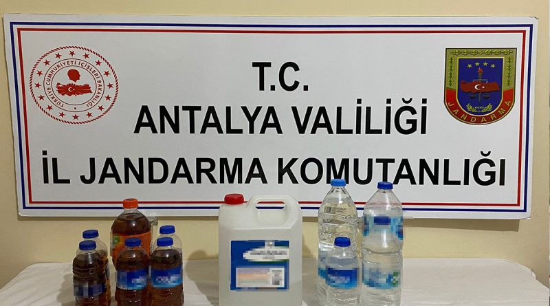 Antalya’da kaçak alkol operasyonu