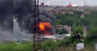 Arnavutköy’de fabrika bahçesinde yükleme esnasında patlama