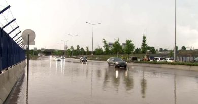 Başkent'te yağış yine kendini gösterdi