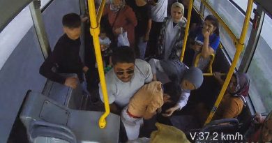 Batman’da belediye otobüsünde panik anları