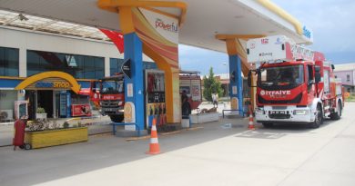 Benzin istasyonunun büfesinde yangın: Facianın eşiğinden dönüldü