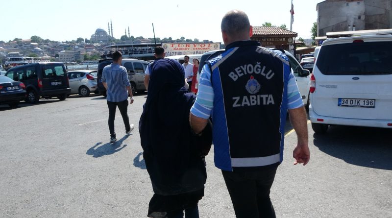 Beyoğlu’nda nefes kesen dilenci operasyonu