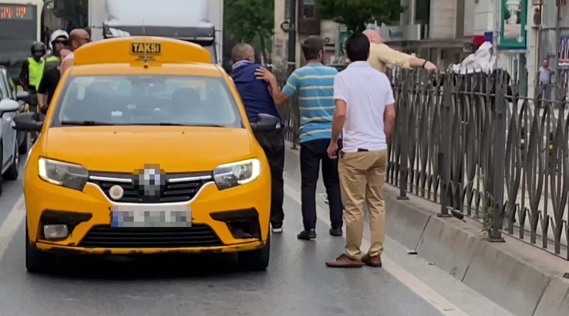 Beyoğlu’nda trafik magandası dehşet saçtı