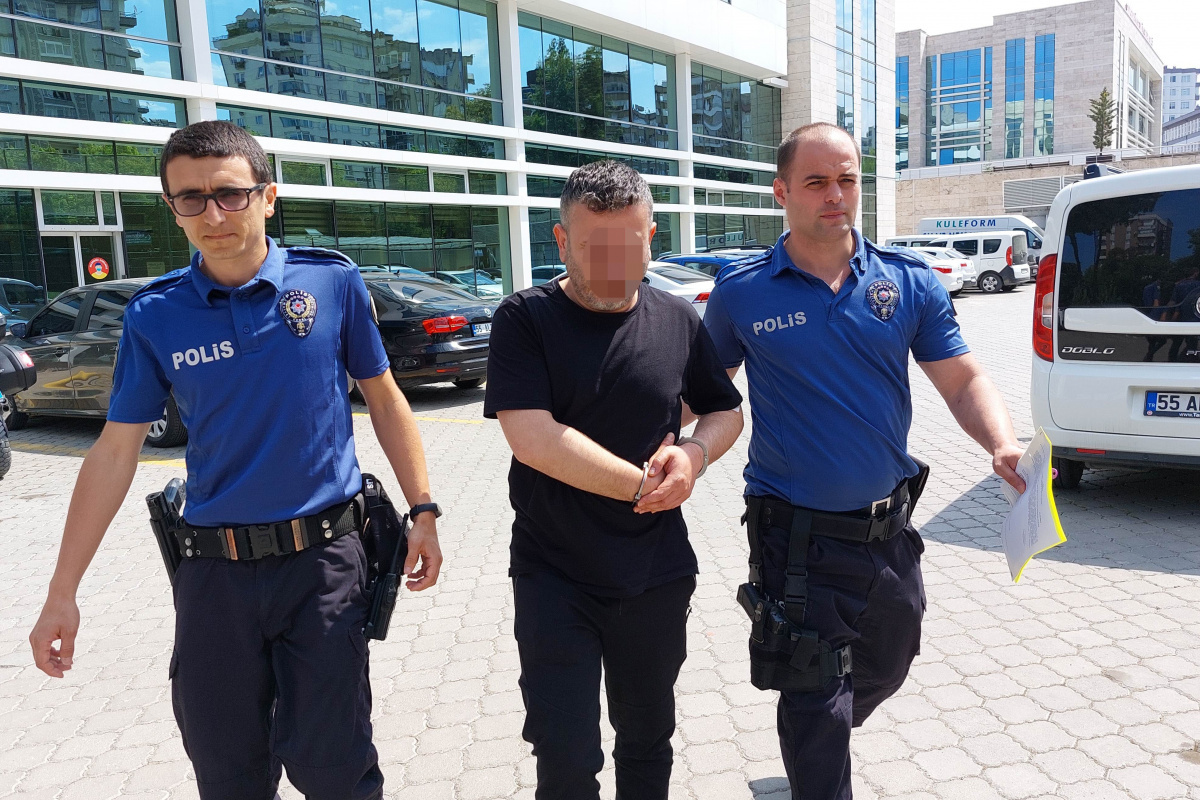 Bıçaklanan şahıs cezaevine karnını tutarak gitti