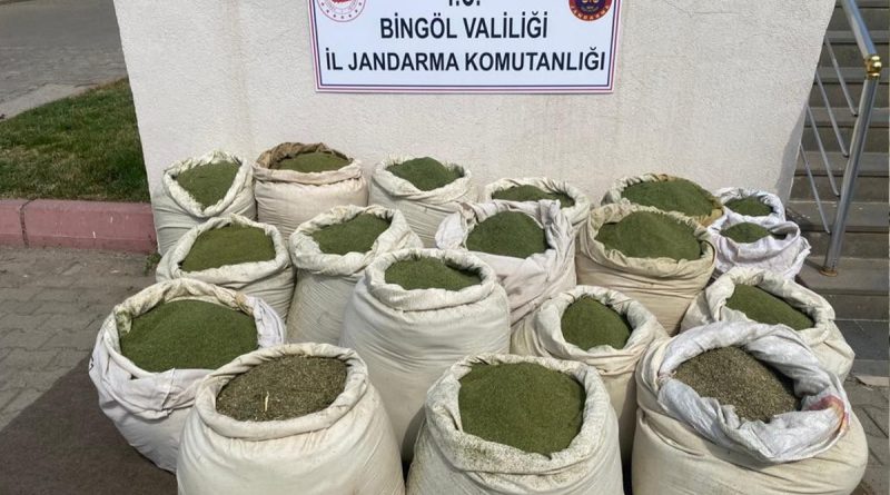 Bingöl’de 407 kilo esrar ele geçirildi