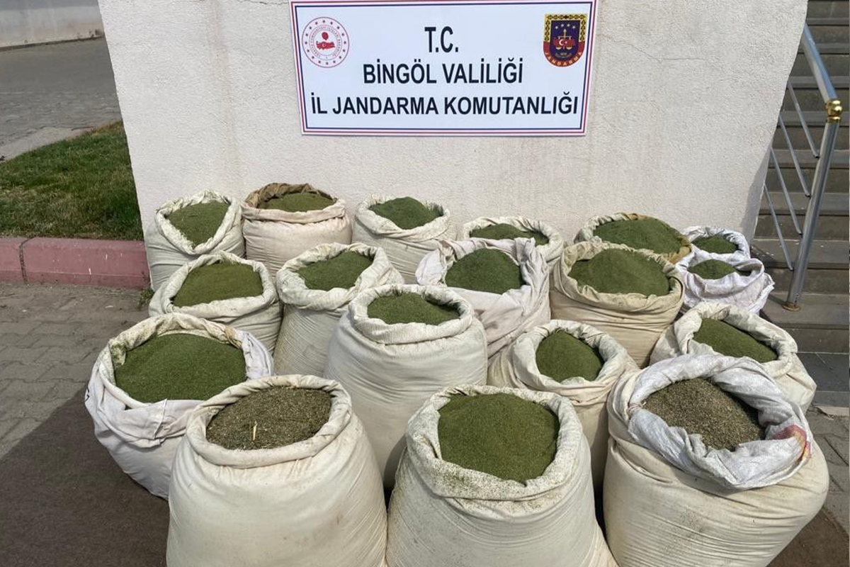 Bingöl’de 407 kilo esrar ele geçirildi