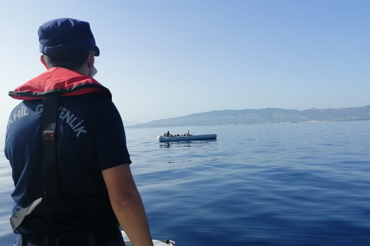 Bodrum'da 11 düzensiz göçmen kurtarıldı