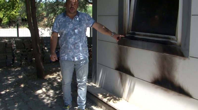 Büyükçekmece’de emlak ofisini kundaklamaya çalıştı