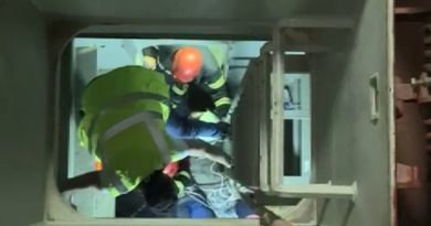 Çalıştığı gemide 5 metre yükseklikten düştü, böyle kurtarıldı