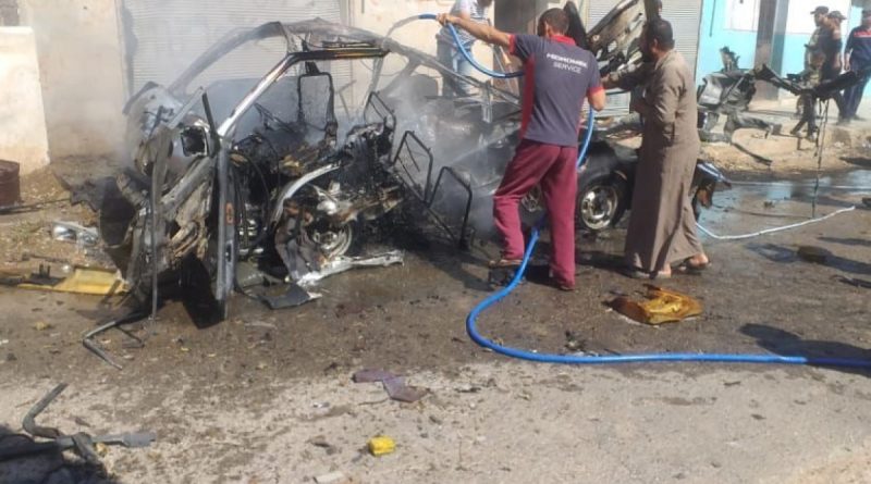 Cerablus’ta araçta patlama: 3 yaralı