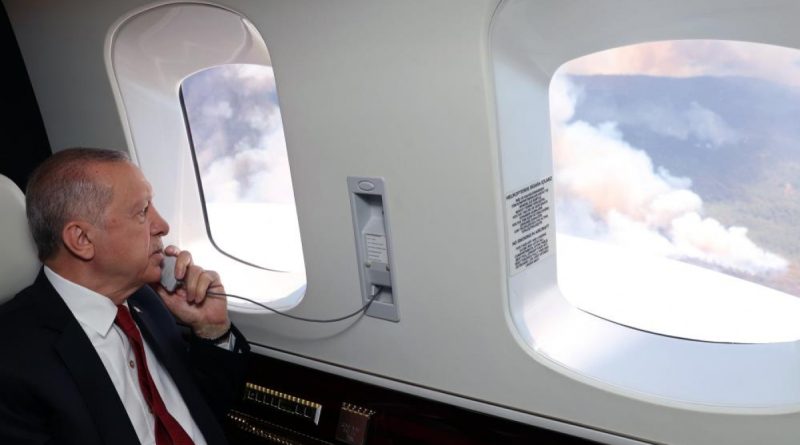Cumhurbaşkanı Erdoğan yangın bölgesinde